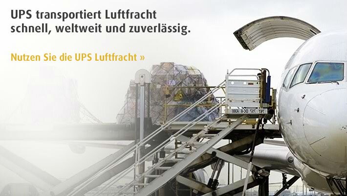 Nutzen Sie die UPS Luftfracht