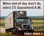 When end-of-day won't do, select LTL Guaranteed A.M.