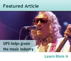 UPS helps green the music industry