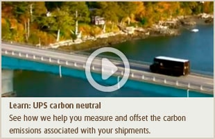 Learn: UPS carbon neutral