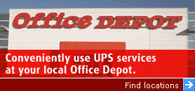 UPS services at your local Office Depot