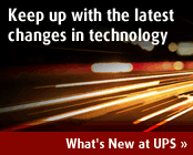 What's New at UPS