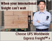 Choose UPS Worldwide Express Freight
