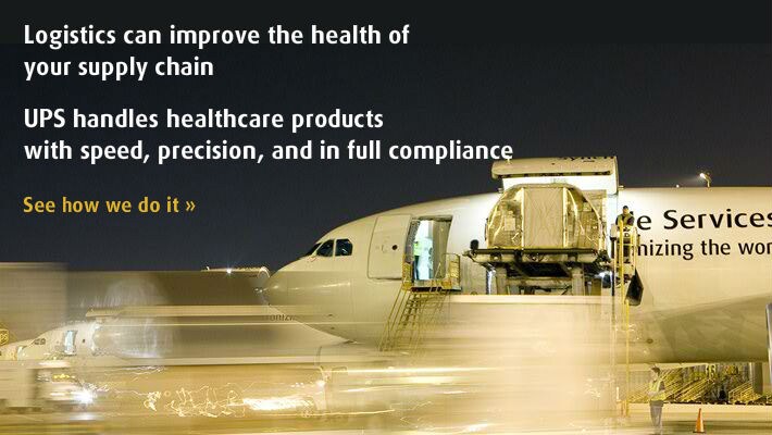 UPS handles healthcare products with speed, precision, and in full compliance