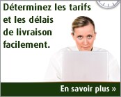 D?terminez les tarifs et les d?lais de livraison facilement.