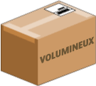 Colis volumineux contenant des articles de forme irrégulière