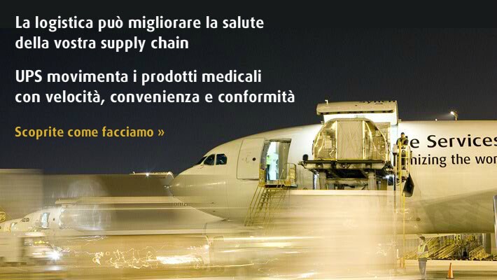 UPS movimenta i prodotti medicali con velocità, convenienza e conformità