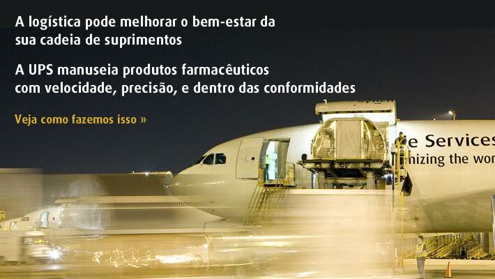 A UPS manuseia produtos farmacêuticos com velocidade, precisão, e dentro das conformidades