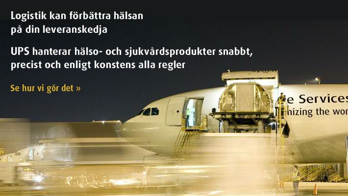 UPS hanterar hälso- och sjukvårdsprodukter snabbt, precist och med full regelefterlevnad
