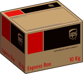 UPS 10 kg (22 lbs) Box || UPS boxes