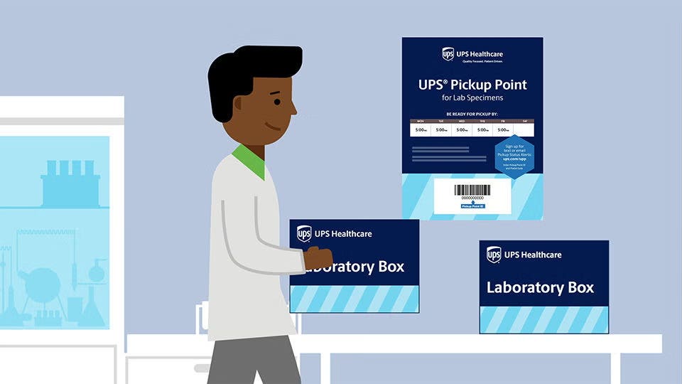 Confirm Your Pickup Point Placard - UPS Healthcare™ - United States