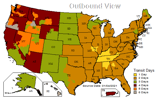 U.S. Ground Maps: UPS - United States